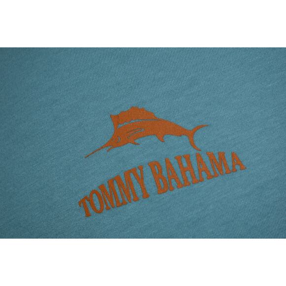 Tommy Bahama T-Shirt Mens Size Medium Hawaiian Tropical Its Glow Time Grilling - Picture 5 of 7